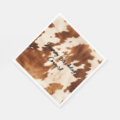 Western bruin crème Koeienhuid Servet (Hoek)