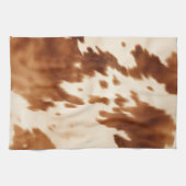 Western bruin crème Koeienhuid Theedoek (Horizontaal)