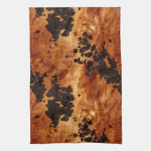 Western Bruin Koeienhuid Cowboy Cowgirl Theedoek (Verticaal)