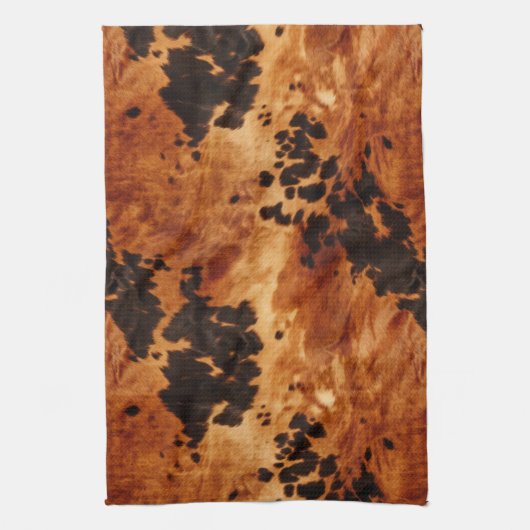 Western Bruin Koeienhuid Cowboy Cowgirl Theedoek (Verticaal)