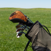 Western bruin Koeienhuid Golfheadcover (Insitu)