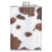 Western bruin Koeienhuid Heupfles (Achterkant)