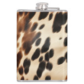 Western bruin Koeienhuid Heupfles (Achterkant)