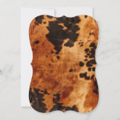 Western bruin Koeienhuid Kaart (Achterkant)