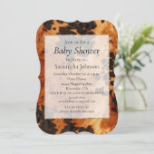 Western bruin Koeienhuid Kaart (Staand voorkant)