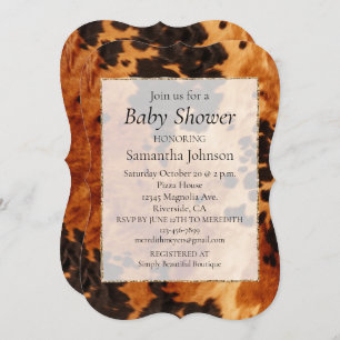 Western bruin Koeienhuid Kaart