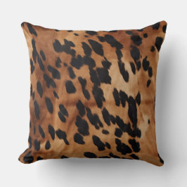 Western bruin Koeienhuid Kussen