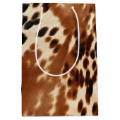 Western bruin Koeienhuid Medium Cadeauzakje (Voorkant)