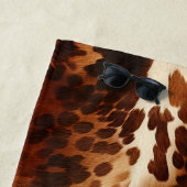 Western bruin Koeienhuid Strandlaken (In situ)