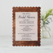 Western bruin lederen look cowgirl kaart (Staand voorkant)