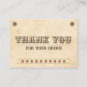 Western bruin logo business bedankbriefje visitekaartje (Voorkant)