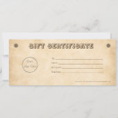 Western bruin met logo Southern cadeaubon (Achterkant)