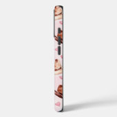 Western Bruin Roze Cowgirl Petten Harten Case-Mate iPhone Case (Achterkant / Links)