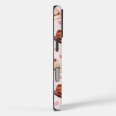 Western Bruin Roze Cowgirl Petten Harten Case-Mate iPhone Case (Achterkant / Rechts)