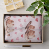 Western Bruin Roze Cowgirl Petten Harten Verjaarda Tissuepapier (Geschenk)