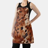 Western Bruin Wit Zwart Dier Koeienhuid Schort (Insitu)