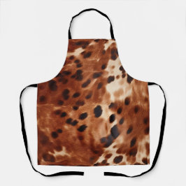 Western Bruin Wit Zwart Dier Koeienhuid Schort