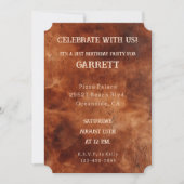 Western bruin zwart cowboy Koeienhuid Kaart (Voorkant)