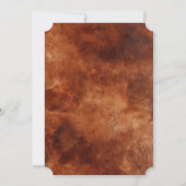 Western bruin zwart cowboy Koeienhuid Kaart (Achterkant)