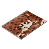 Western bruin zwart cowboy Koeienhuid Notitieboek (Linkerzijde)