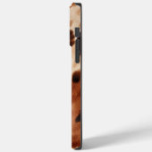 Western bruin zwart crème Koeienhuid Case-Mate iPhone Case (Achterkant / Links)
