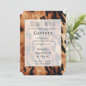 Western bruin zwart crème Koeienhuid Kaart (Staand voorkant)