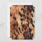 Western bruin zwart crème Koeienhuid Kaart (Achterkant)