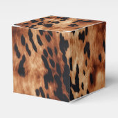 Western Bruin Zwart Koeienhuid Dier Bedankdoosjes (Voorkant Zijde)