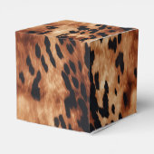 Western Bruin Zwart Koeienhuid Dier Bedankdoosjes (Achterkant)