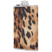 Western Bruin Zwart Koeienhuid Dier Heupfles (Links)