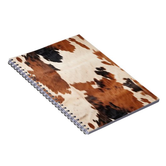 Western bruin zwart wit Koeienhuid Notitieboek (Rechterzijde)