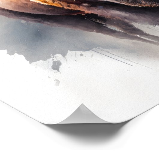 Western Buffalo Art Print Poster (Hoek)