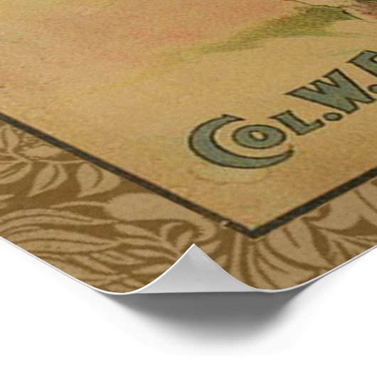  Western buffel Bill Wild West Show Poster