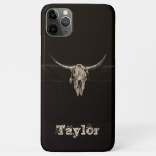 Western Bull Skull Country Cowboy Rustic  iPhone 11 Pro Max Hoesje