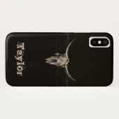 Western Bull Skull Country Cowboy Rustic  Case-Mate iPhone Hoesje (Achterkant (horizontaal))