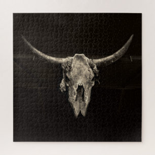 Western Bull Skull Country Cowboy Rustic  Legpuzzel