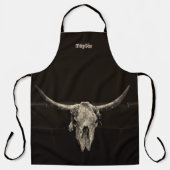 Western Bull Skull Country Cowboy Rustic  Schort (Voorkant)