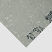 Western bull Skull Green Old Rustic Tissuepapier (Detail)