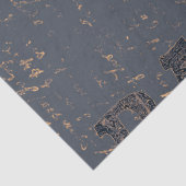 Western Bull Skull Grey Black Land Tissuepapier (Detail)