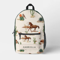 Western Cactus Desert Horse Cowgirl Gepersonalisee