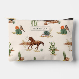Western Cactus Desert Horse Cowgirl Gepersonalisee Etui