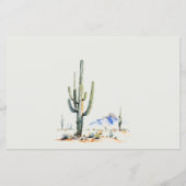 Western Cactus Desert Landscape Advies voor Paar (Achterkant)