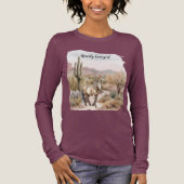 Western Cactus Horse Tri-Blend Shirt (Voorkant)