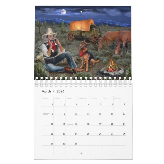 WESTERN CALENDAR # 1 KALENDER (Mar 2026)