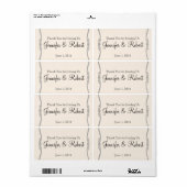 Western Calla Lily Posh Waterflesetiket Etiket (Full Sheet)
