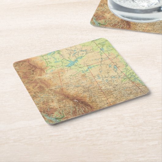 Western Canada Kartonnen Onderzetters (Schuin)