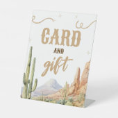 Western Cards and Gifts Sign Reclamebord Met Voetstuk (Voorkant)