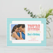 Western carnaval - Persoonlijke foto Uitnodiging - (Staand voorkant)