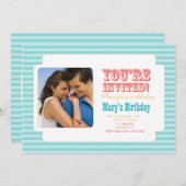 Western carnaval - Persoonlijke foto Uitnodiging - (Voorkant / Achterkant)