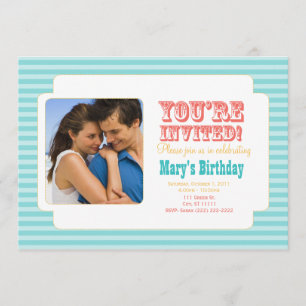 Western carnaval - Persoonlijke foto Uitnodiging -